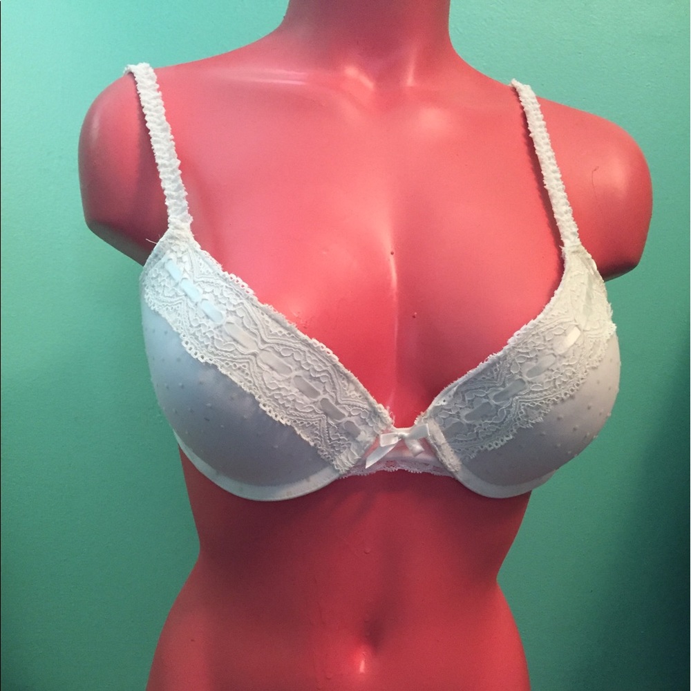 Candies White Bra 34C