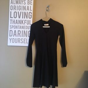 Hollister black "fit & flare"choker dress