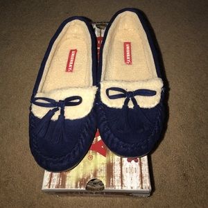 Blue slippers