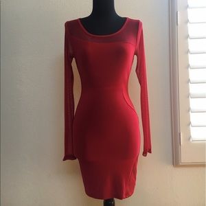 Red flirty mini dress