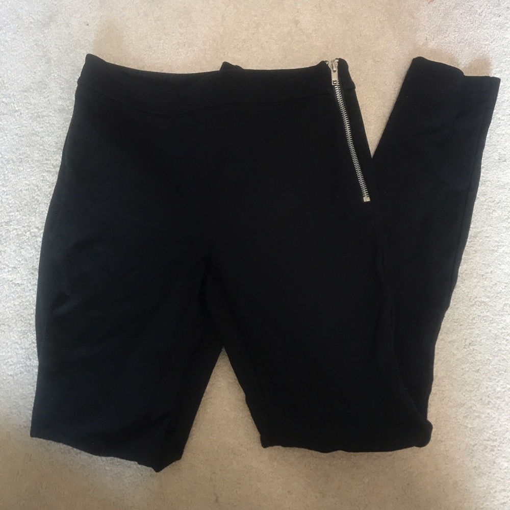 Forever 21 Zipper Detail Leggings