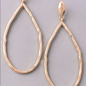 Hammered Drop Earrings