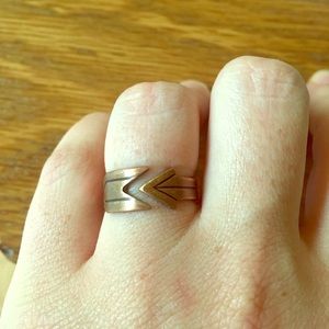 Vintage copper arrow ring