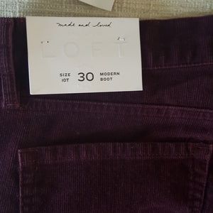 NWT. The Loft corduroy pants