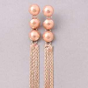 Metal drop earring