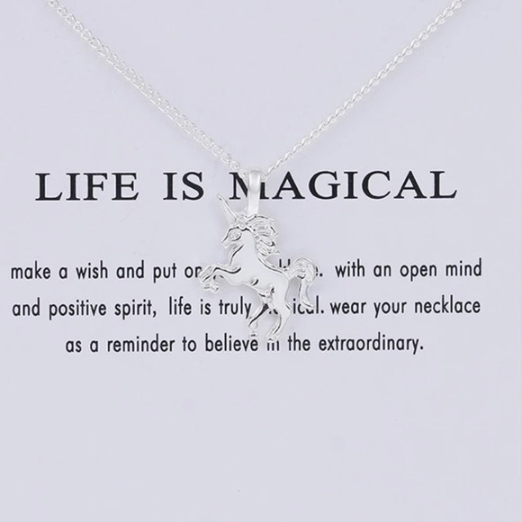 Dainty Magical Unicorn necklace NWOT - Picture 2 of 2