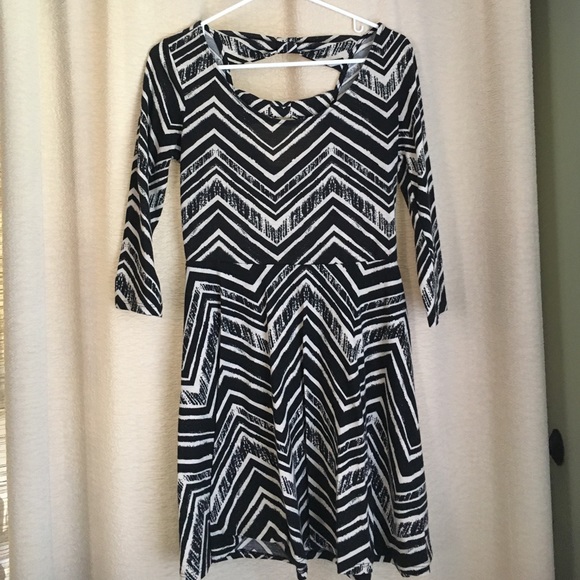 Black and Tan Dress - Picture 1 of 2