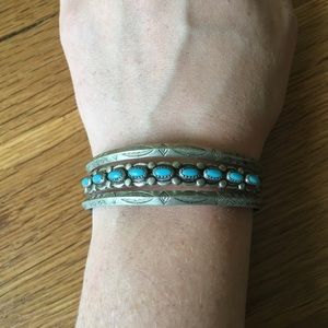 Vintage turquoise cuff