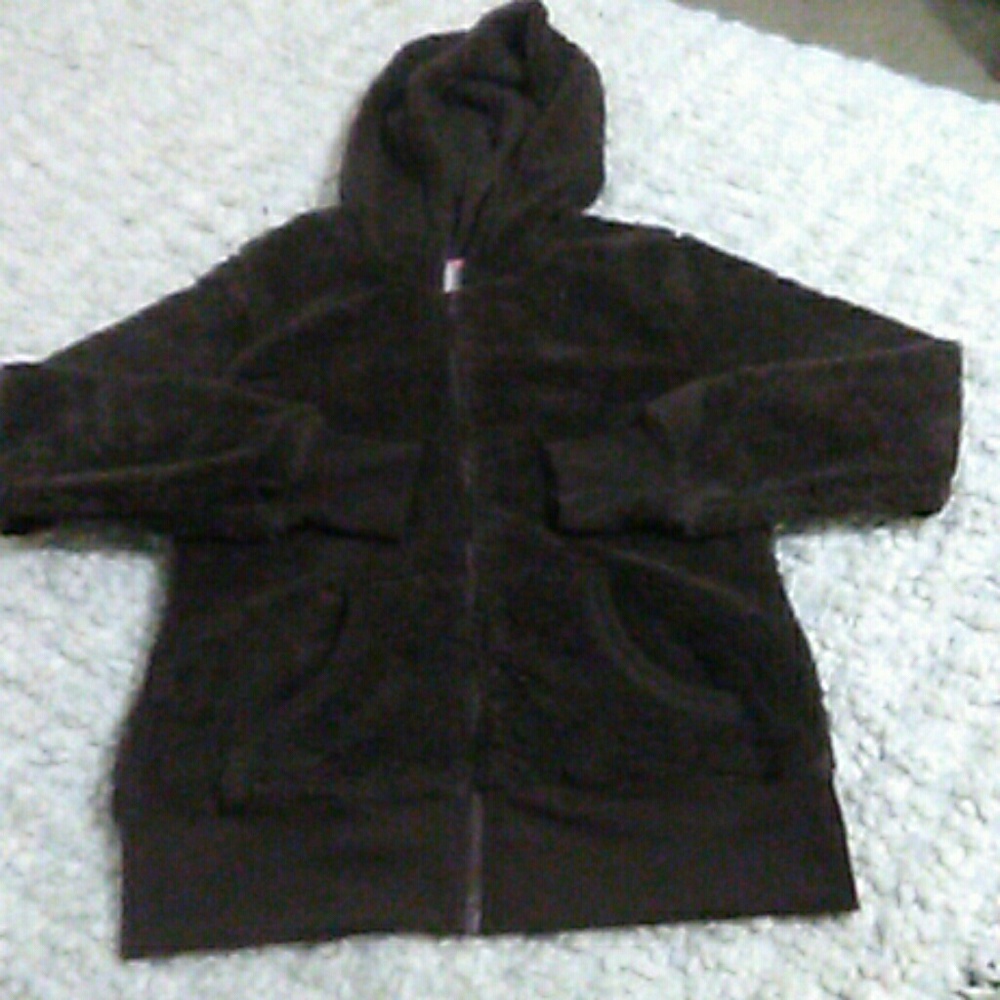 Girls brown plushy sweatshirt
