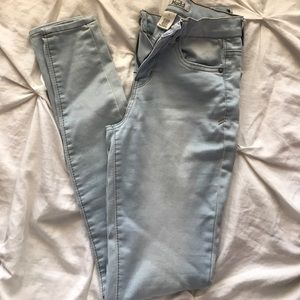Light blue skinny jeans