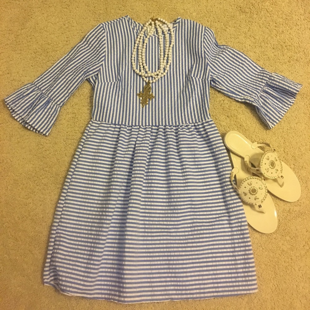 Ces Femme Seersucker Dress