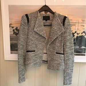 Banana Republic tweed biker jacket