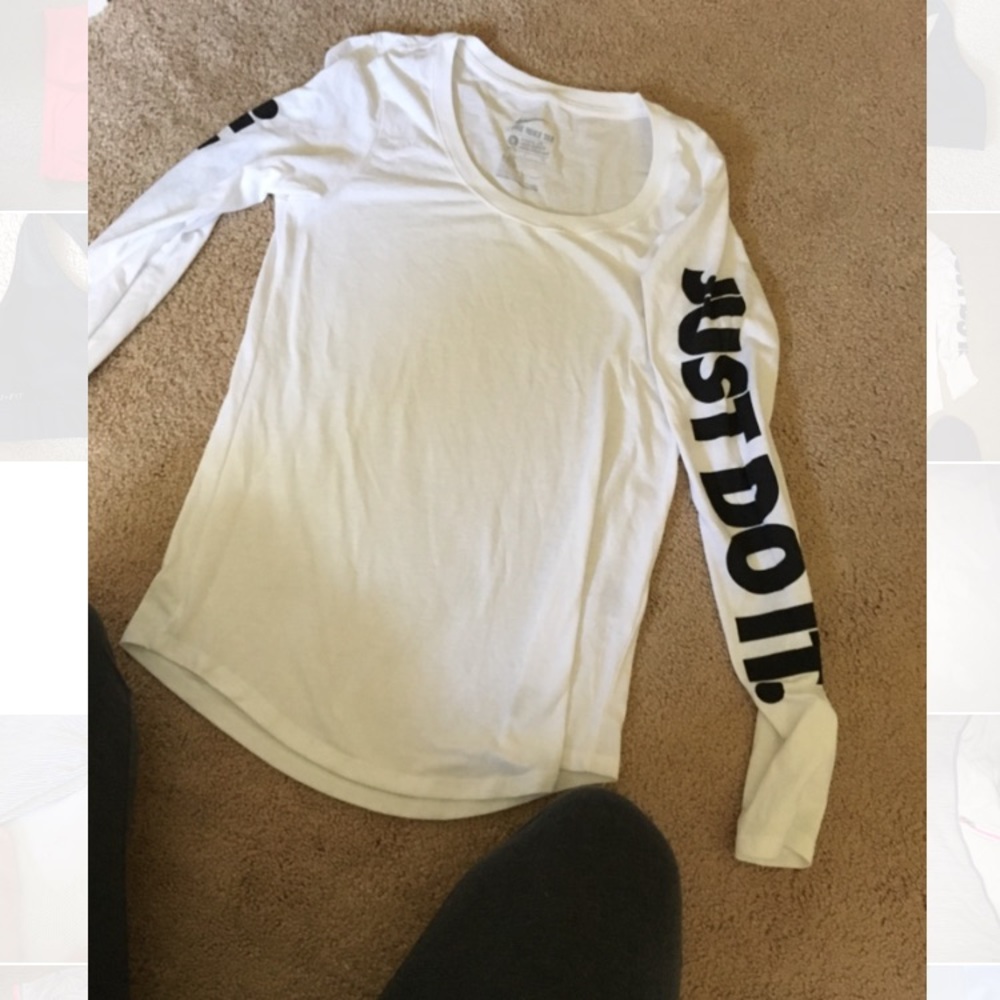 White nike shirt