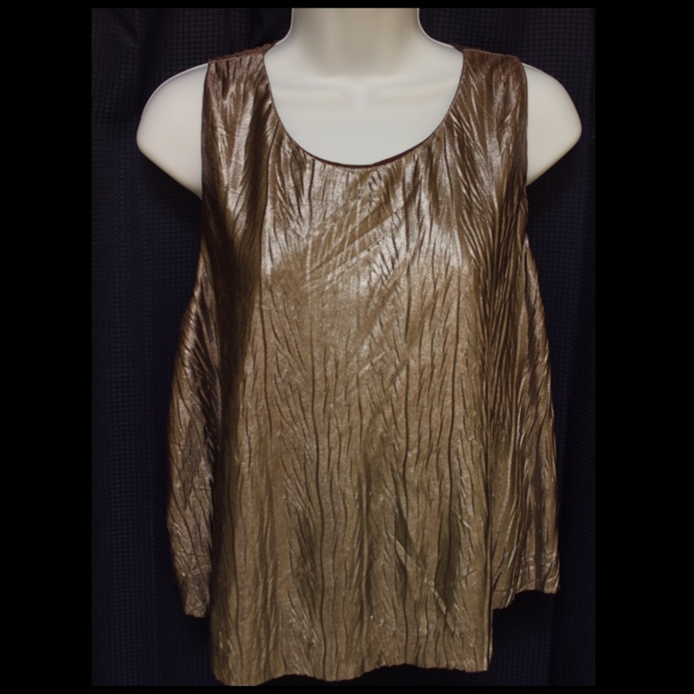 Metallic sleeveless shirt