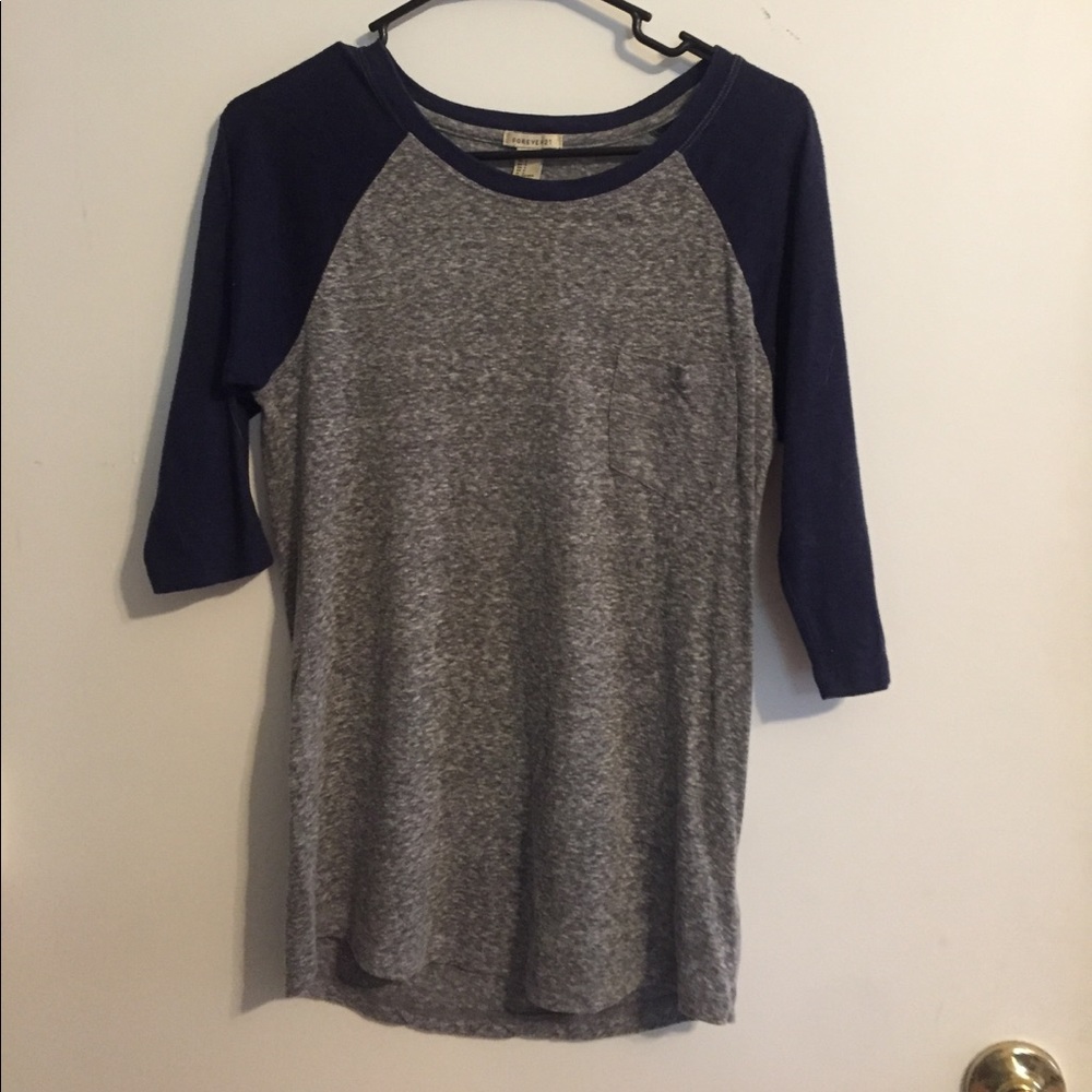 Loose fitted baseball tee
