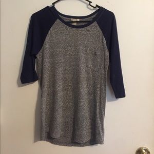 Loose fitted baseball tee