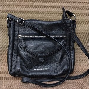 Franco Sarto Black Leather Crossbody •FINAL PRICE•