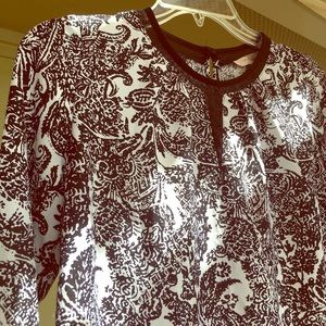 Forever 21: Black/White, Business Casual Top.