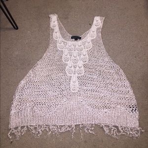 Beautiful tank top/swimsuit cover up!