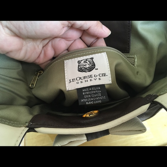 Cowhide Grain Leather Bow Handbag purse storage - Picture 7 of 7