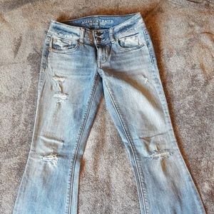 American Eagle Light Wash Flare Jeans