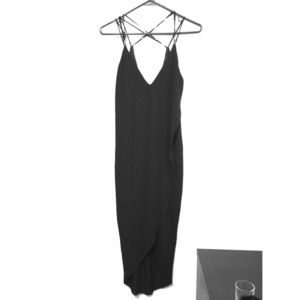 Zara high low midi dress