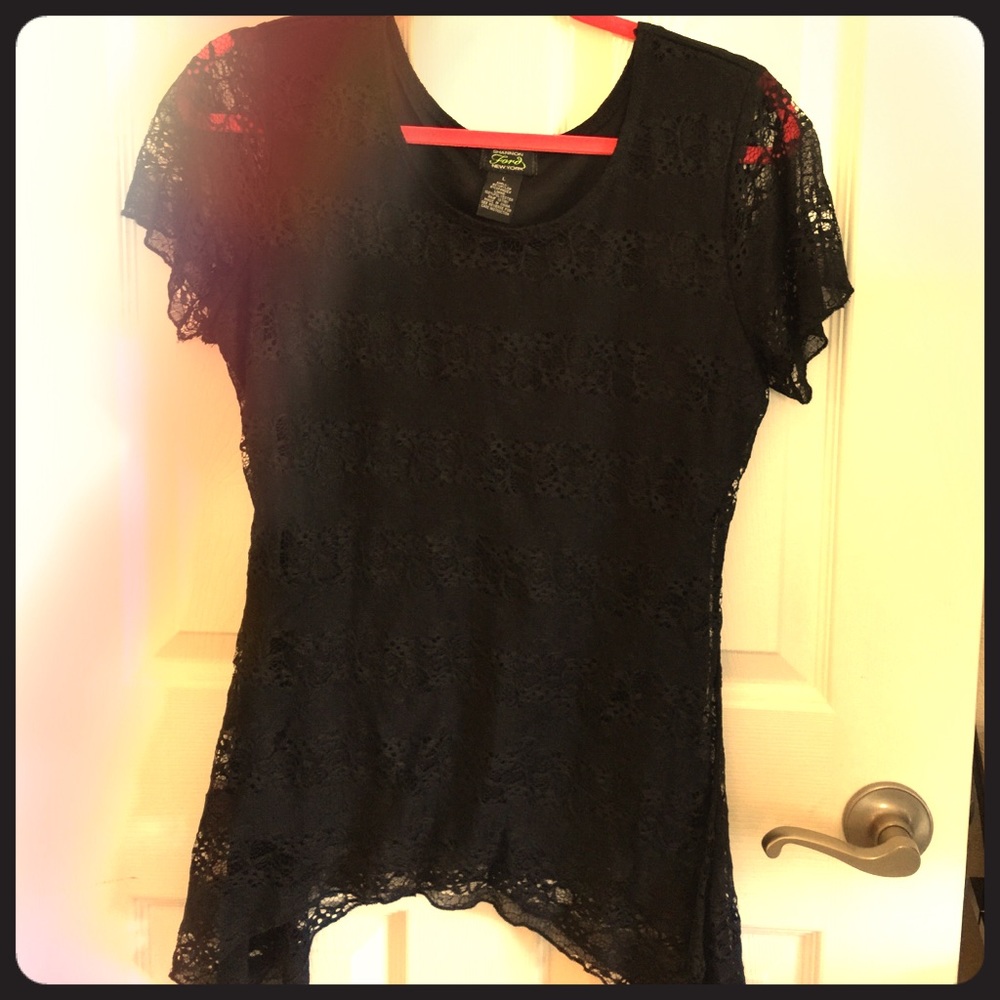 Black Lacey top