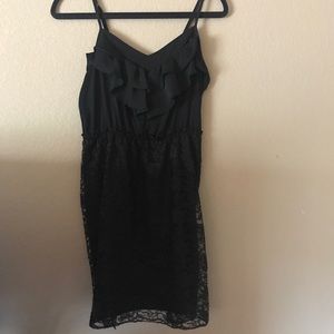 Black patterned dress