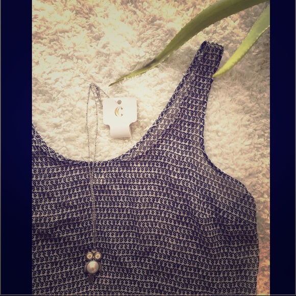 NWT Charming Charlie long silver pendant necklace - Picture 2 of 2