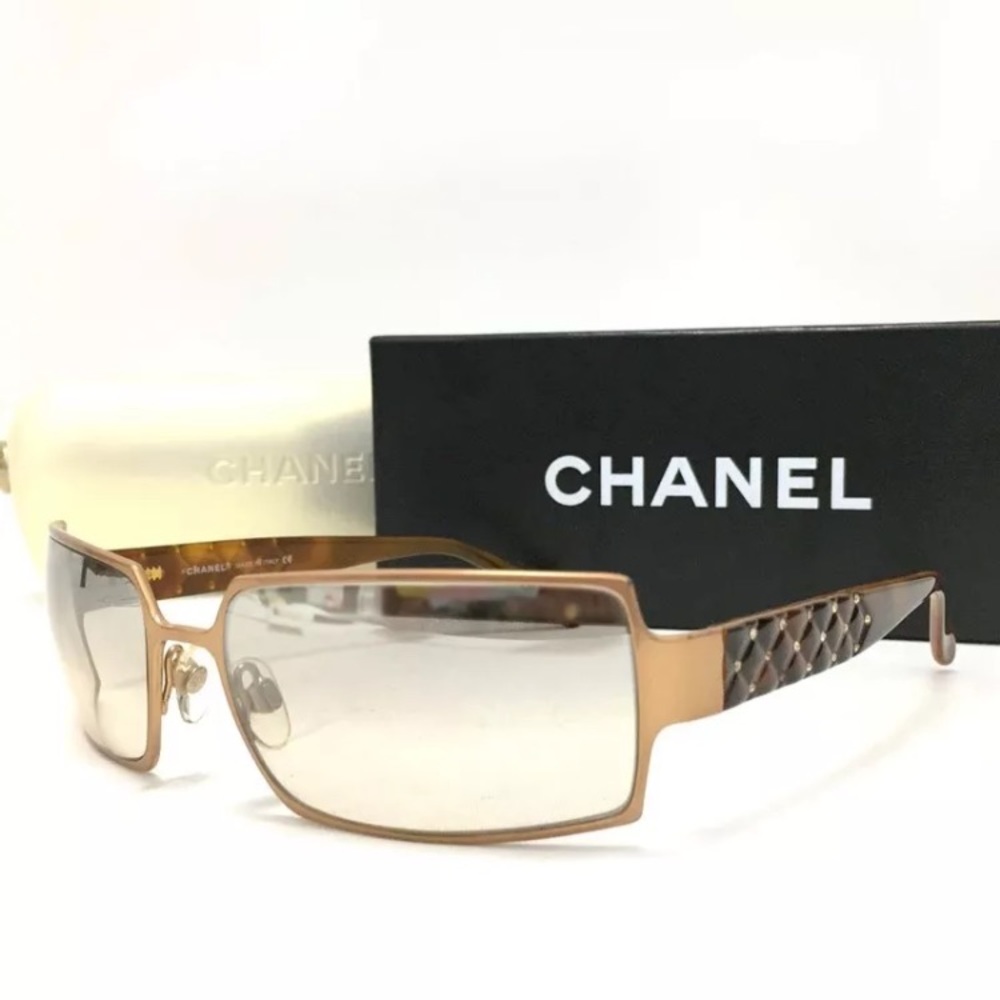 Chanel Diamanté Designer Matelasse Sunglasses