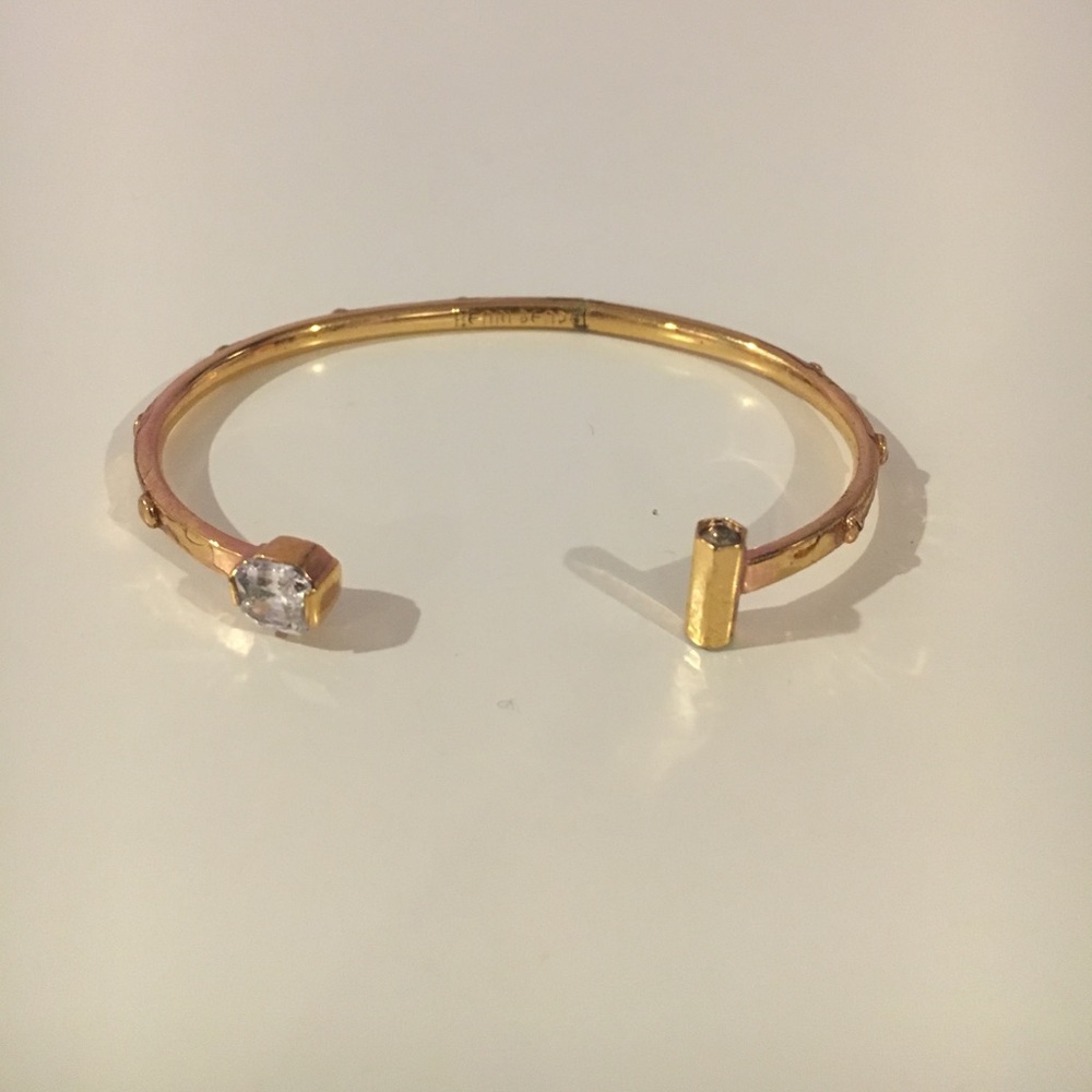 Henri Bendel 18k played gold cuff