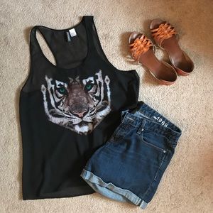 🐯 H&M BLACK TIGER TANK 🐯