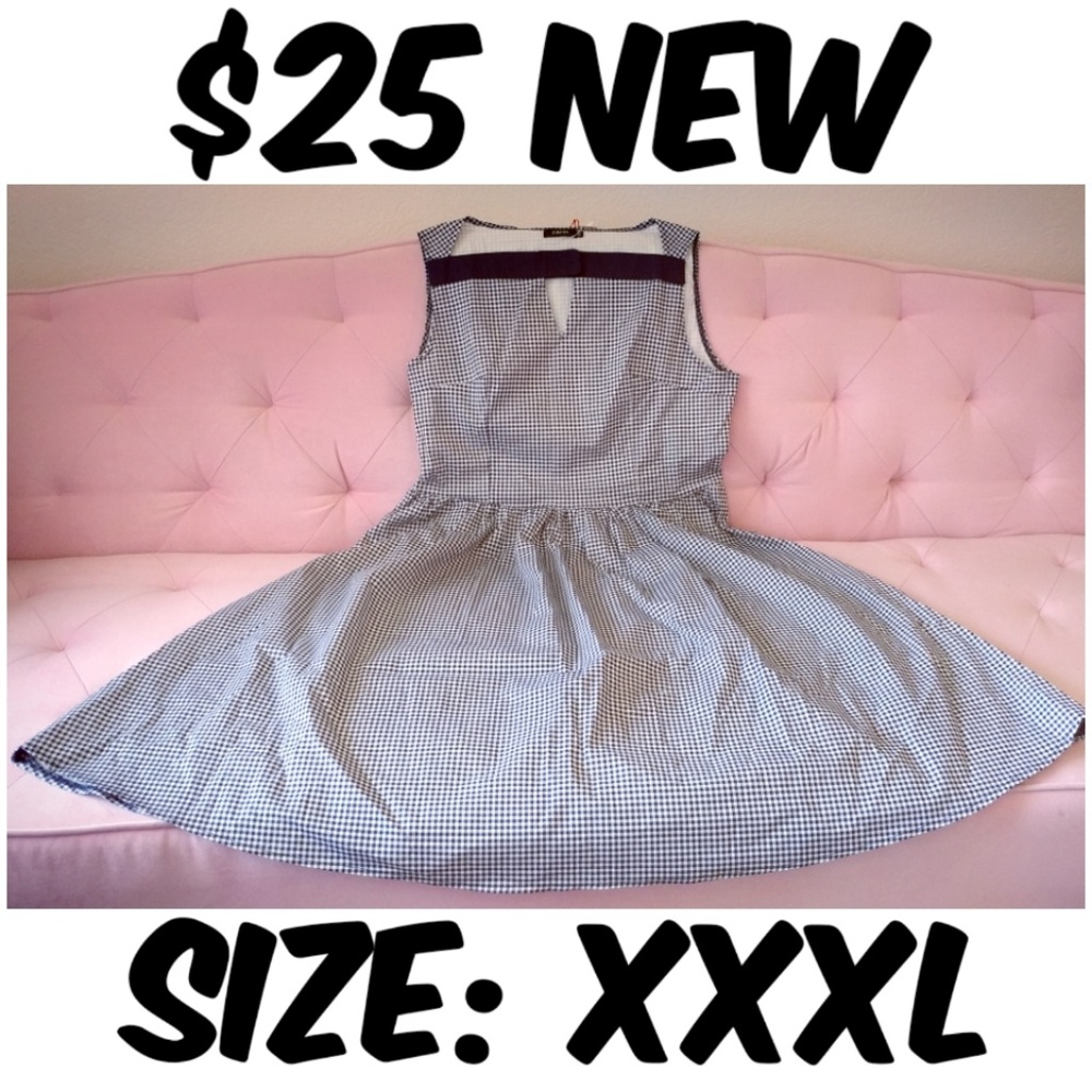 ⚡Gingham Pin Up 1950s Dress Dapper Girl Clothing