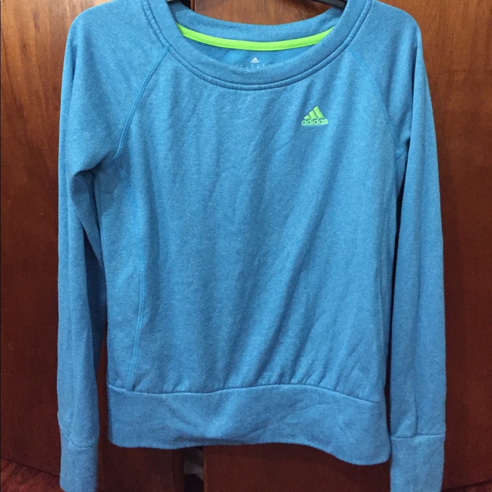Blue adidas long sleeve  clima warm.