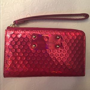 Metallic pink Kate Spade Wallet/wristlet