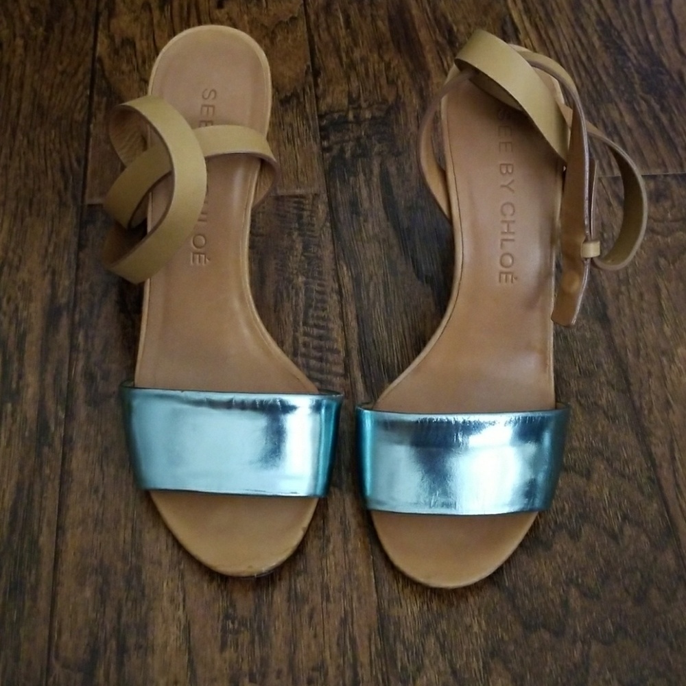 SEE BY CHLOE IN METALLIC AQUA