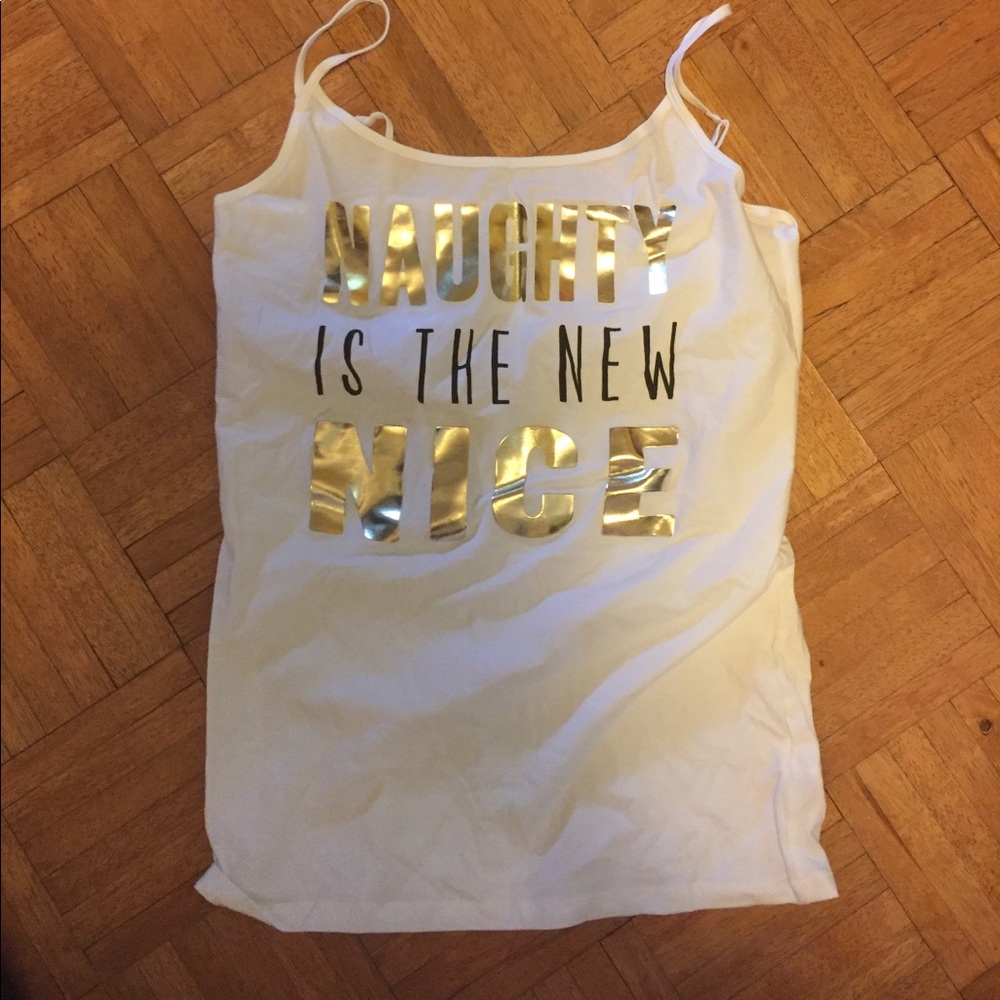 Naughty is the new nice" tank