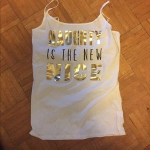 Naughty is the new nice" tank
