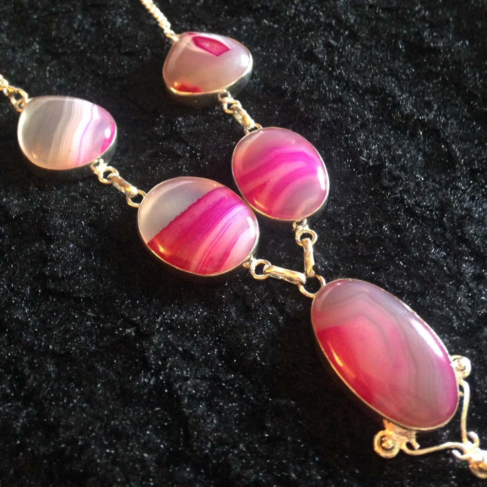 🔥New!  78 + tcw Hot Pink Botswana Agate .925 +🎁 - Picture 2 of 7