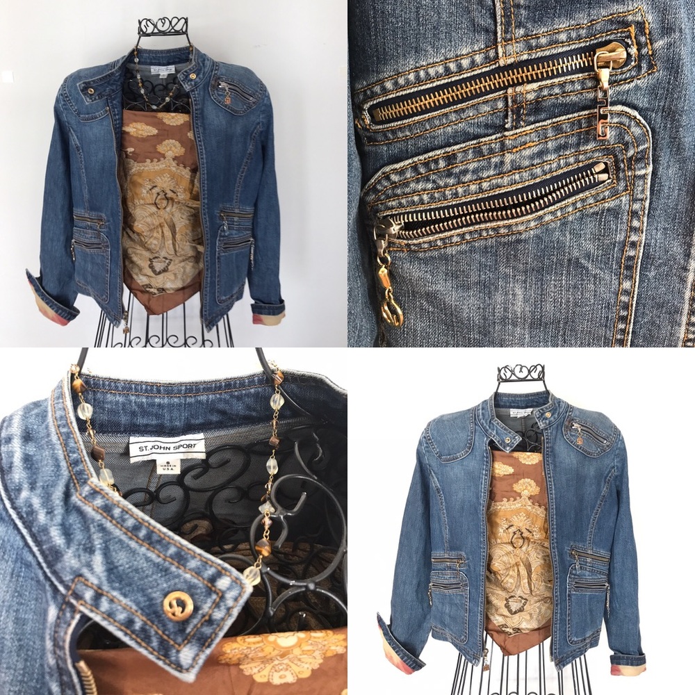 St. John Sport Jean Jacket