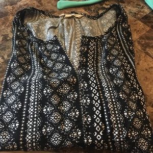 black and white tank