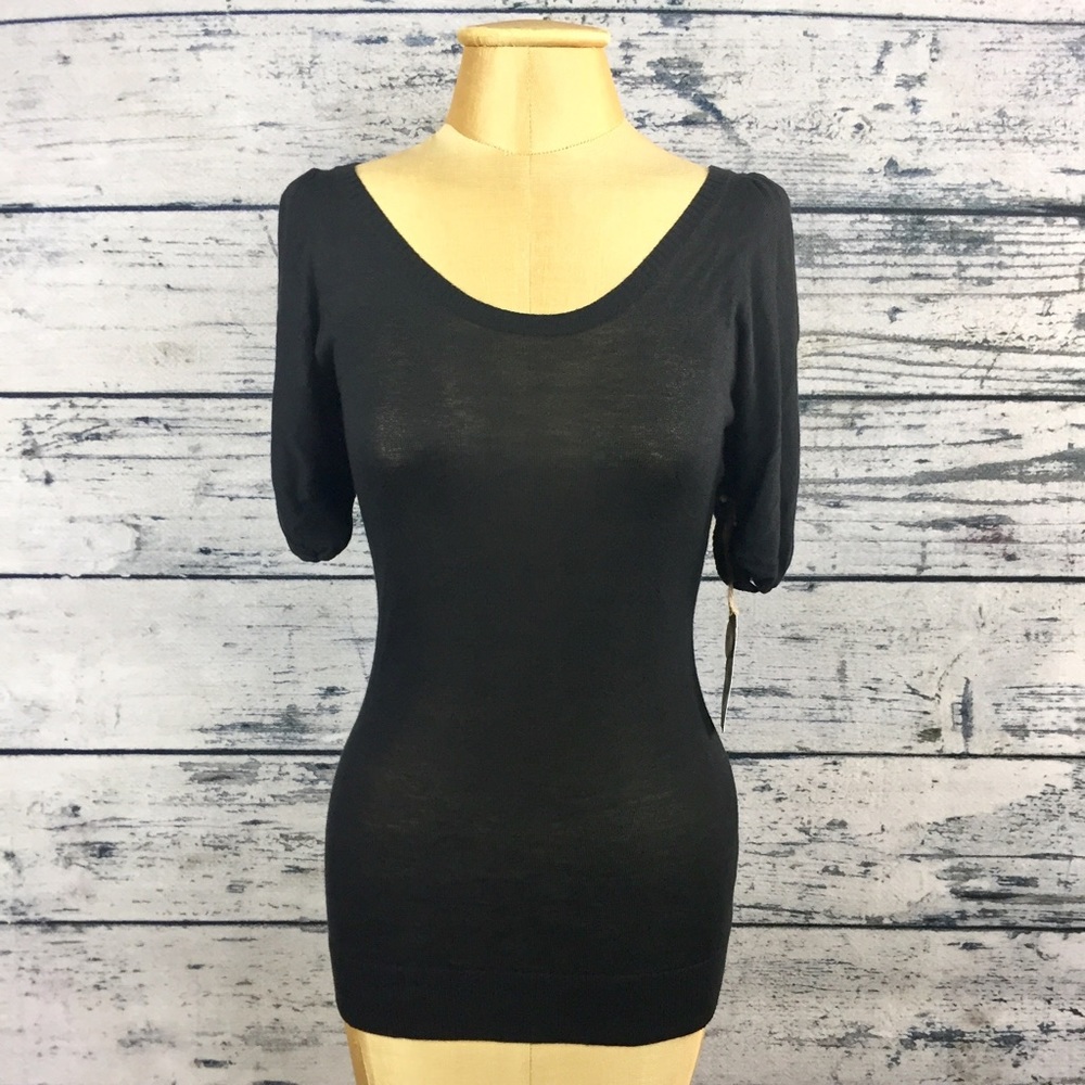 Converse ONE STAR Black Knit Sweater Top!
