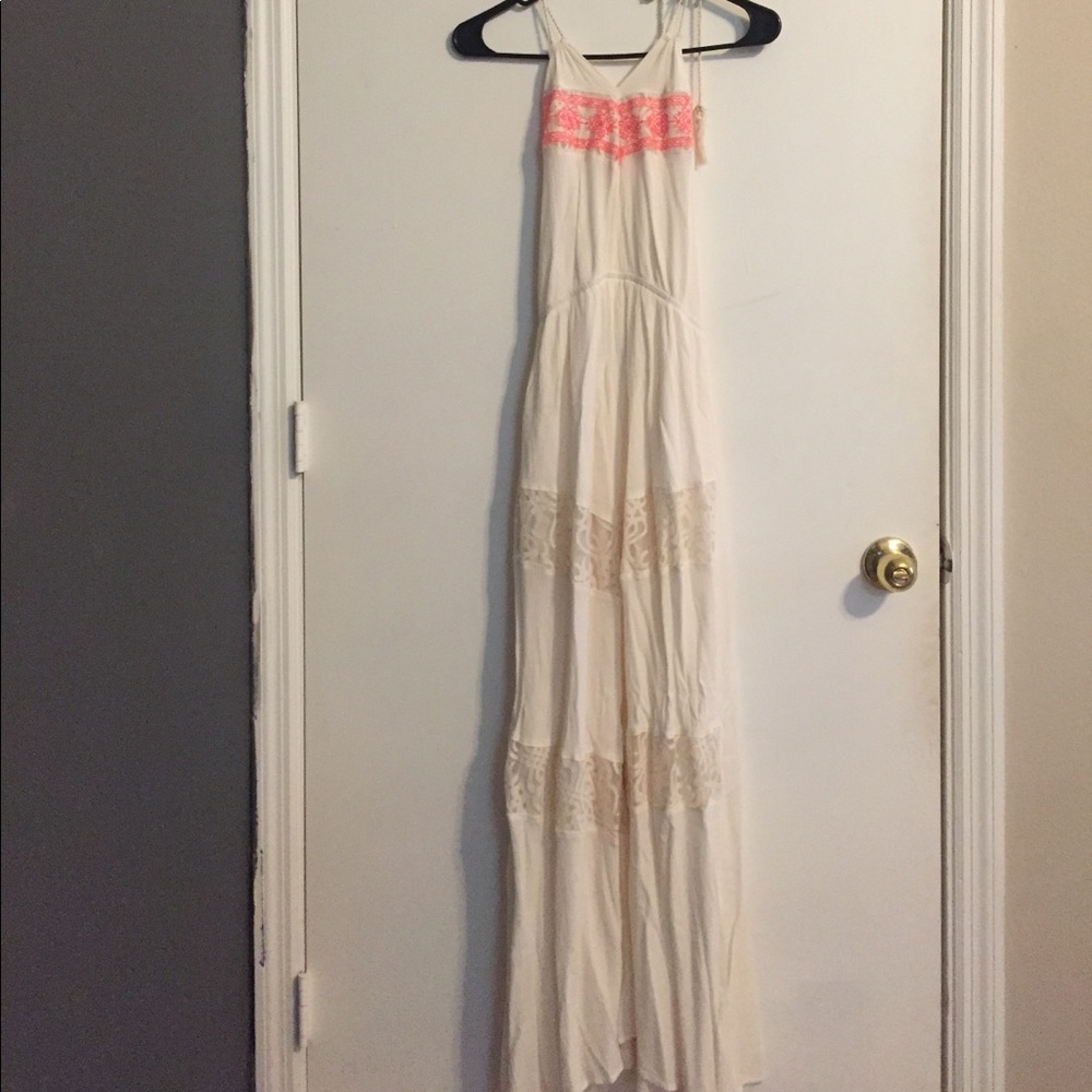 Cream maxi dress