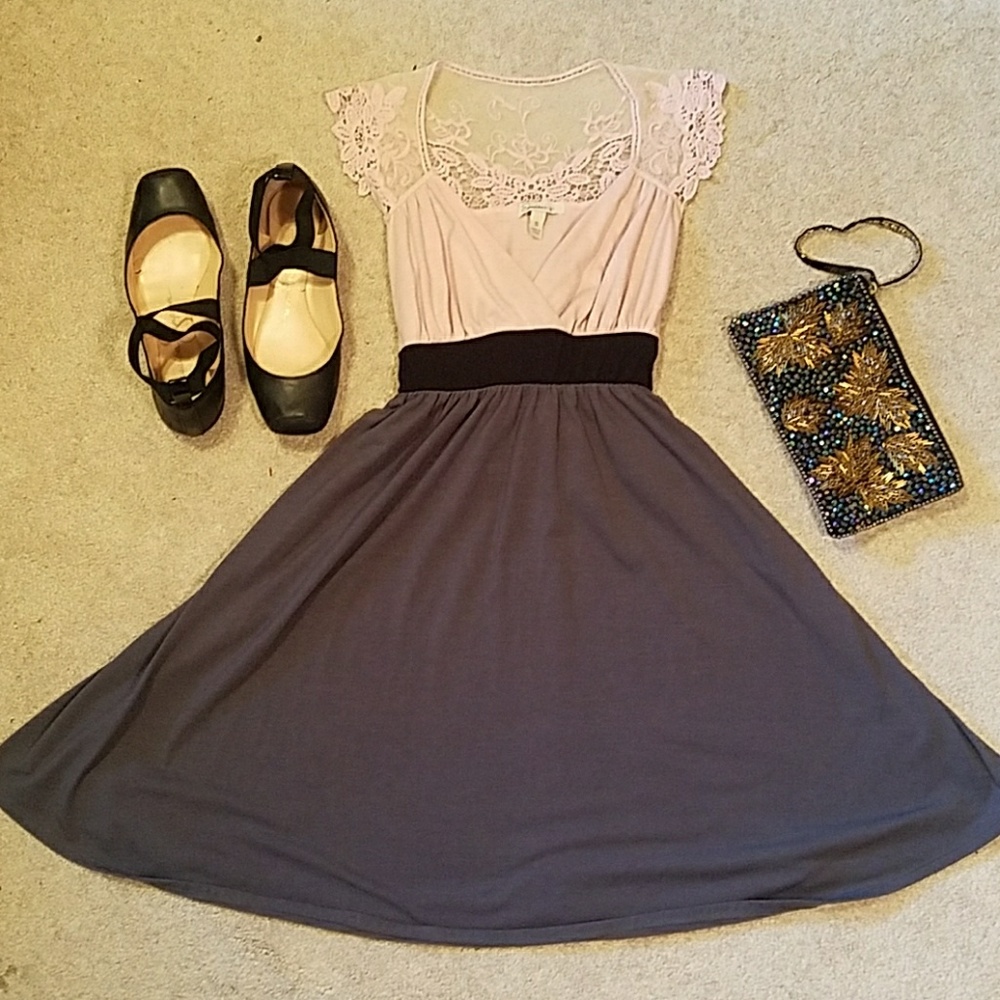 Speechless Two Tone Cotton Dress