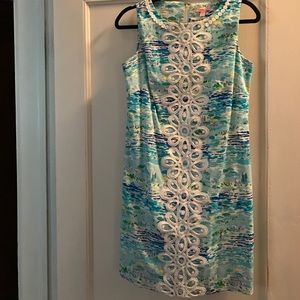 Lilly Pulitzer blue beach print dress