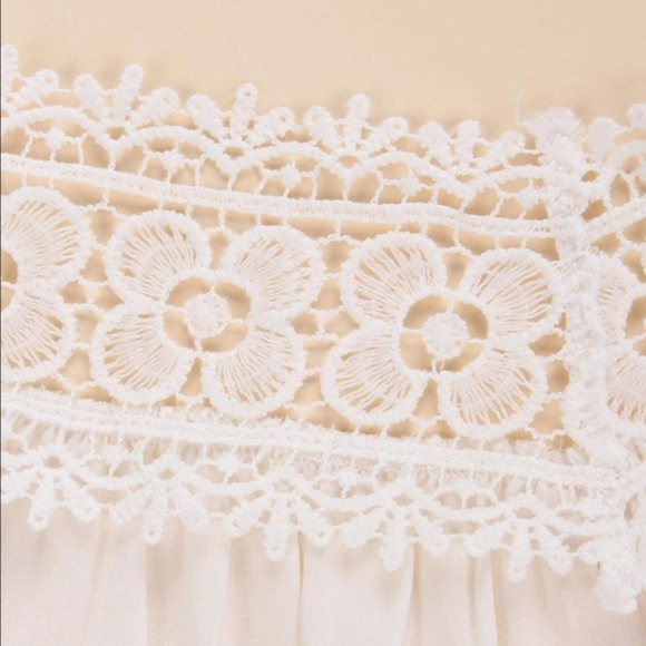 Cold-Shoulder Sexy Lace Beach Coverup Open Top NWT - Picture 5 of 6