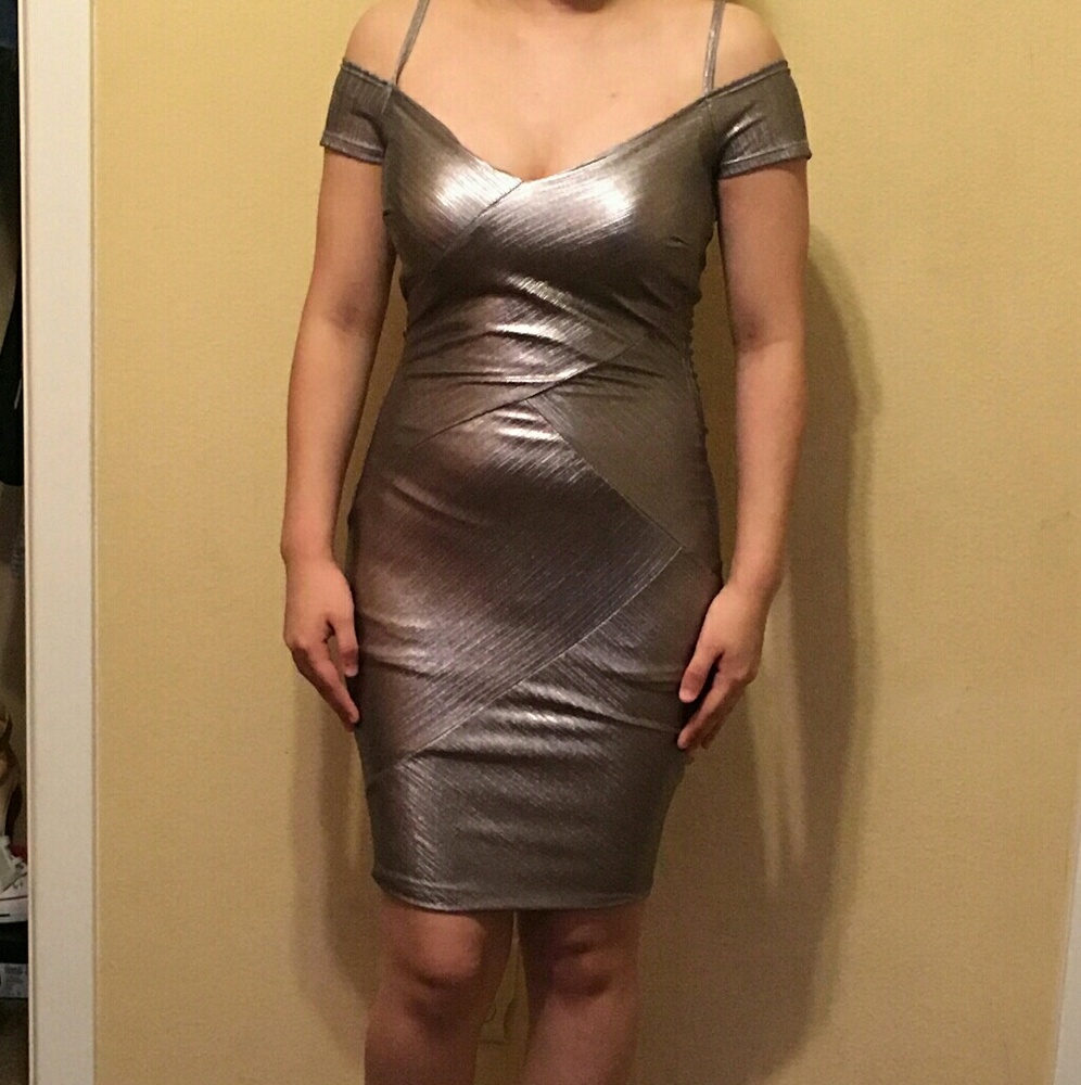 Small greyish fashion nova dress