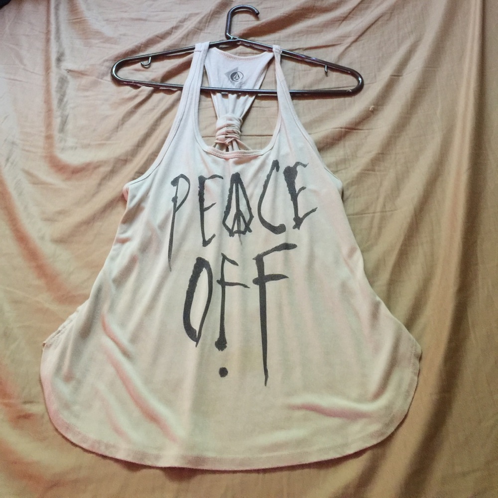 Volcom peace off tank top