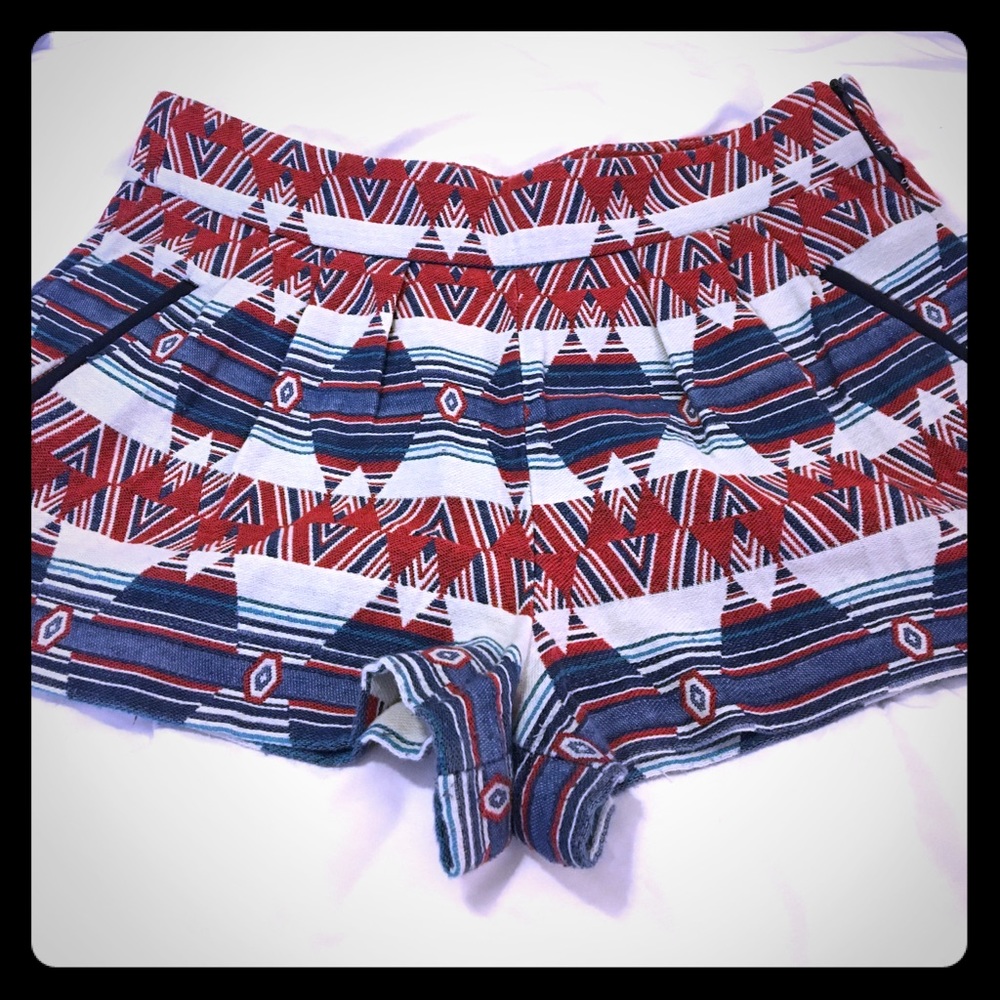Zara Women Premium Collection Tribal Shorts