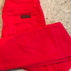 NWOT Joe's jeans red skinny ankle size 26